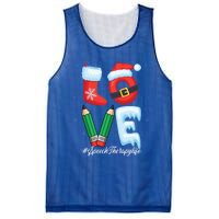 Love Speech Therapist Life Speech Therapy Slp Christmas Gift Mesh Reversible Basketball Jersey Tank