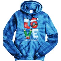 Love Speech Therapist Life Speech Therapy Slp Christmas Gift Tie Dye Hoodie