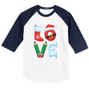 Love Speech Therapist Life Speech Therapy Slp Christmas Gift Baseball Sleeve Shirt