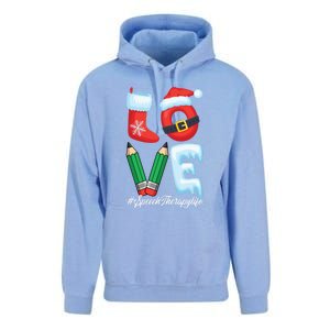 Love Speech Therapist Life Speech Therapy Slp Christmas Gift Unisex Surf Hoodie