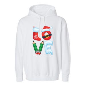 Love Speech Therapist Life Speech Therapy Slp Christmas Gift Garment-Dyed Fleece Hoodie