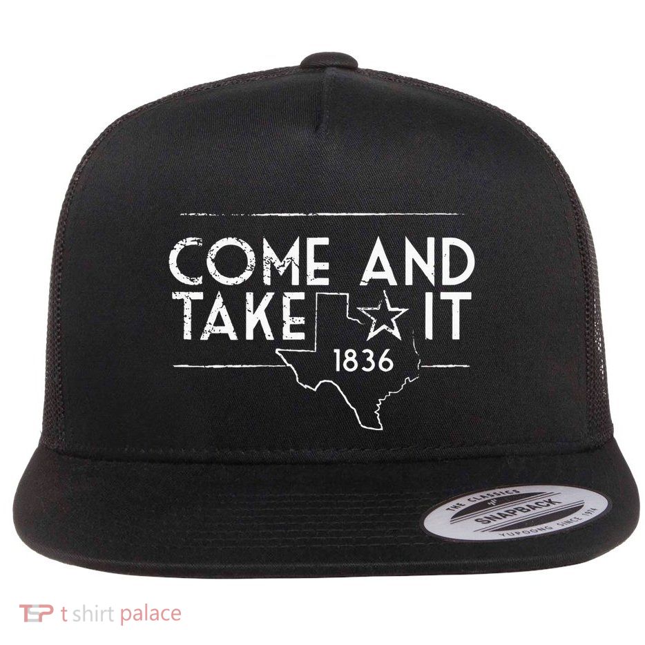 Lone Star Texas Come And Take It 1836 Flatbill Hat