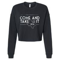 Lone Star Texas Come And Take It 1836 Cropped Pullover Crew