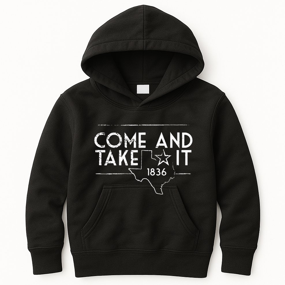 Lone Star Texas Come And Take It 1836 Kids Hoodie