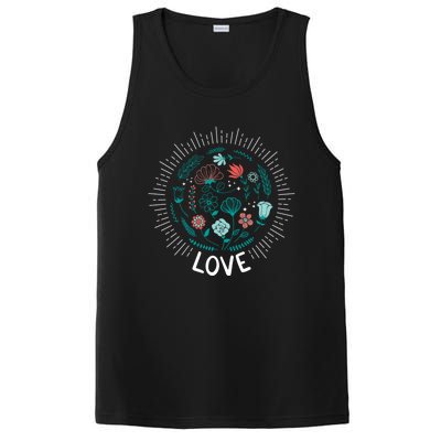 Love Save The Planet Mother Earth Environtalist Gift PosiCharge Competitor Tank