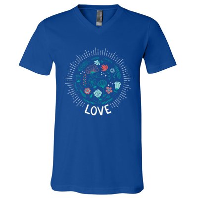 Love Save The Planet Mother Earth Environtalist Gift V-Neck T-Shirt