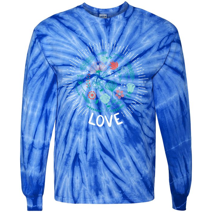 Love Save The Planet Mother Earth Environtalist Gift Tie-Dye Long Sleeve Shirt