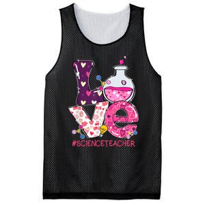 Love Science Teacher Valentine's Day Teacherlife Outfits Mesh Reversible Basketball Jersey Tank