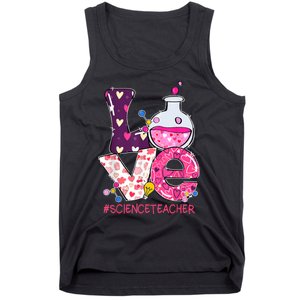 Love Science Teacher Valentine's Day Teacherlife Outfits Tank Top