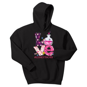 Love Science Teacher Valentine's Day Teacherlife Outfits Kids Hoodie