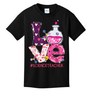 Love Science Teacher Valentine's Day Teacherlife Outfits Kids T-Shirt