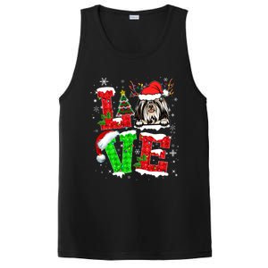 Love Shih Tzu Christmas Tree Lights Dog Lover Santa Hat Xmas Gift PosiCharge Competitor Tank