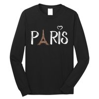 Love Sign The Eiffel Tower From Paris France Long Sleeve Shirt