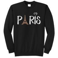 Love Sign The Eiffel Tower From Paris France Sweatshirt