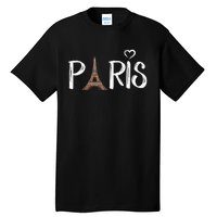 Love Sign The Eiffel Tower From Paris France Tall T-Shirt