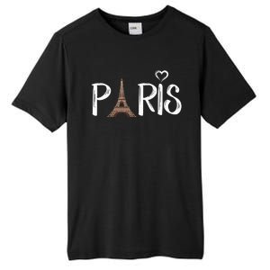 Love Sign The Eiffel Tower From Paris France Tall Fusion ChromaSoft Performance T-Shirt