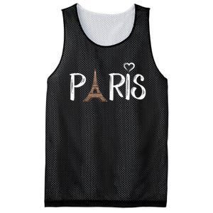 Love Sign The Eiffel Tower From Paris France Mesh Reversible Basketball Jersey Tank