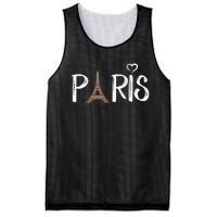 Love Sign The Eiffel Tower From Paris France Mesh Reversible Basketball Jersey Tank