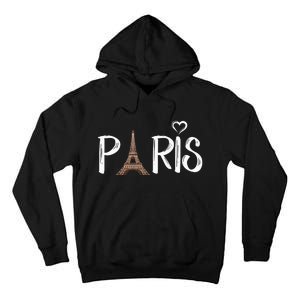 Love Sign The Eiffel Tower From Paris France Tall Hoodie