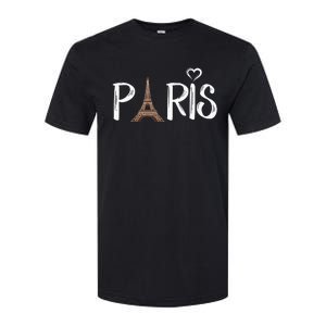 Love Sign The Eiffel Tower From Paris France Softstyle CVC T-Shirt