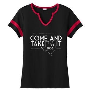 Lone Star Texas Come And Take It 1836 Ladies Halftime Notch Neck Tee