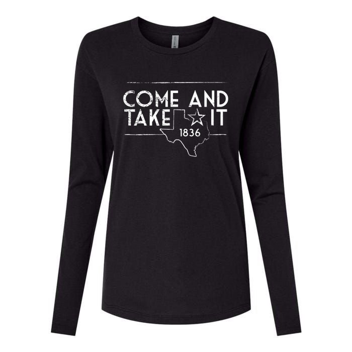 Lone Star Texas Come And Take It 1836 Womens Cotton Relaxed Long Sleeve T-Shirt