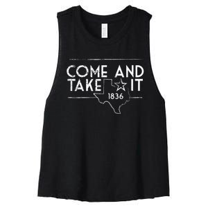 Lone Star Texas Come And Take It 1836 Women's Racerback Cropped Tank