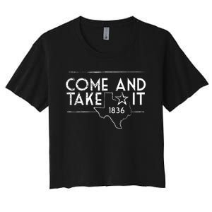 Lone Star Texas Come And Take It 1836 Women's Crop Top Tee