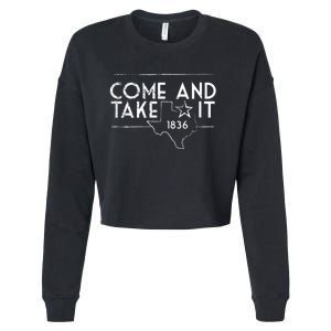 Lone Star Texas Come And Take It 1836 Cropped Pullover Crew