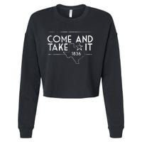 Lone Star Texas Come And Take It 1836 Cropped Pullover Crew