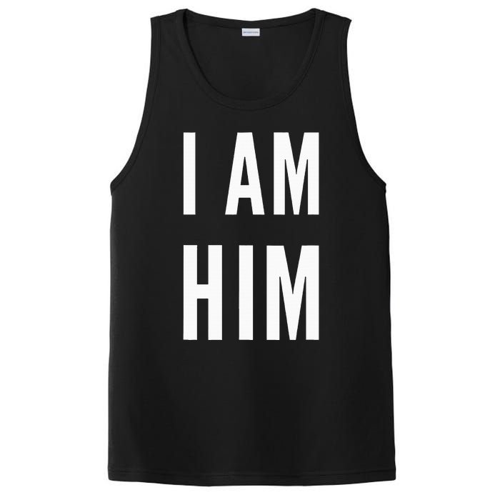 Lit Statement Top I Am Him Gift For Sports Fans I Am Him PosiCharge Competitor Tank