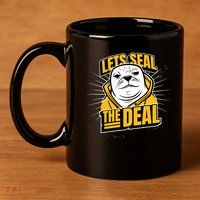Lets Seal The Deal 11oz C Handle Ceramic Mug