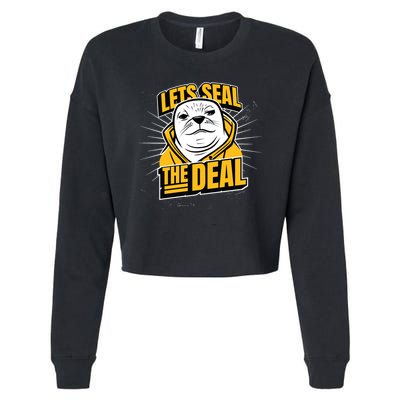 Lets Seal The Deal Cropped Pullover Crew