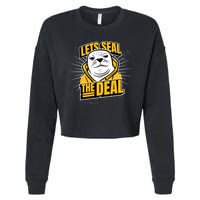Lets Seal The Deal Cropped Pullover Crew