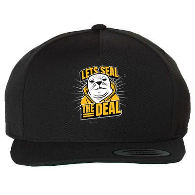 Lets Seal The Deal Wool Snapback Cap