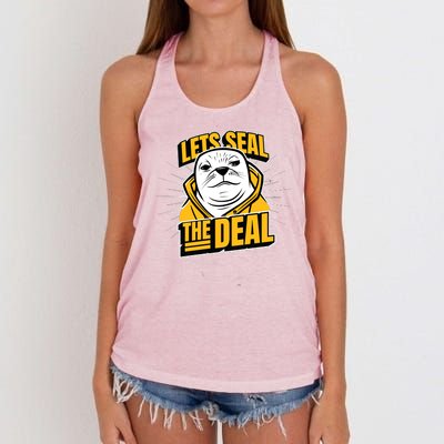 Lets Seal The Deal Women's Knotted Racerback Tank