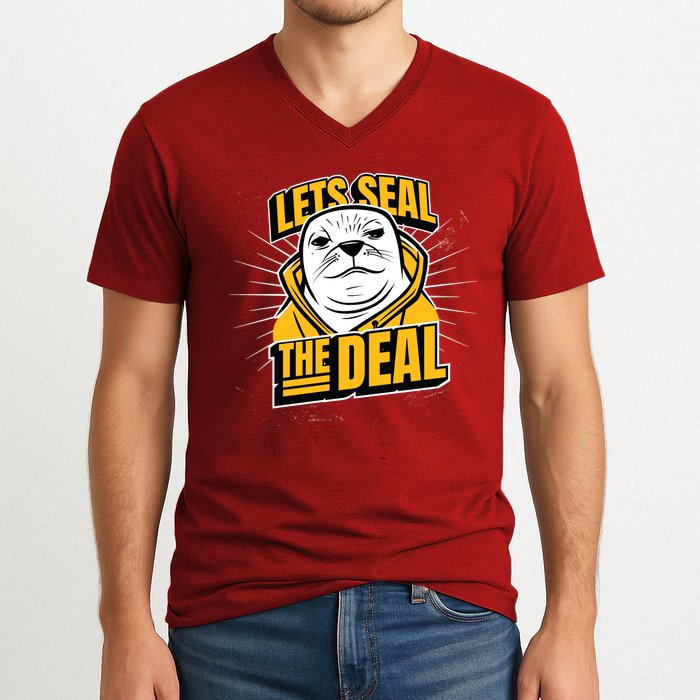 Lets Seal The Deal V-Neck T-Shirt