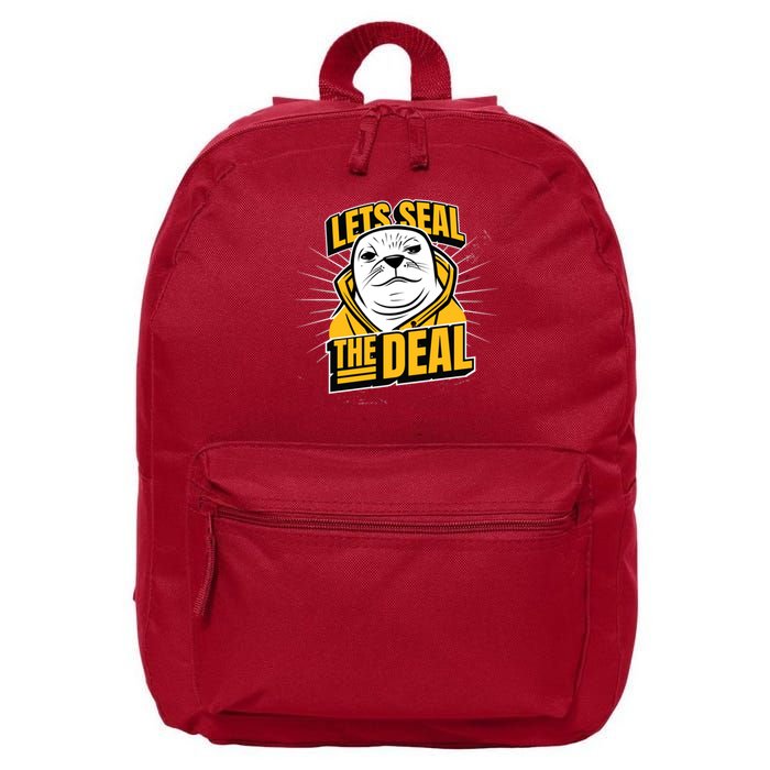 Lets Seal The Deal 16 in Basic Backpack