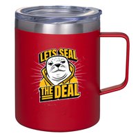 Lets Seal The Deal 12oz Stainless Steel Coffee Mug
