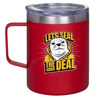 Lets Seal The Deal 12oz Stainless Steel Coffee Mug