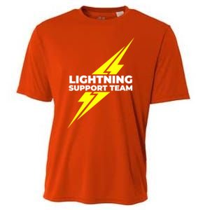 Lightning Support Team Ll Gift Cooling Performance Crew T-Shirt