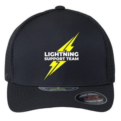 Lightning Support Team Ll Gift Flexfit Unipanel Trucker Cap