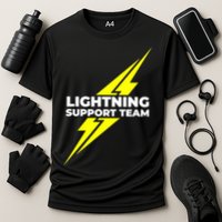 Lightning Support Team Ll Gift Cooling Performance Crew T-Shirt