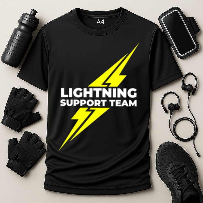 Lightning Support Team Ll Gift Cooling Performance Crew T-Shirt