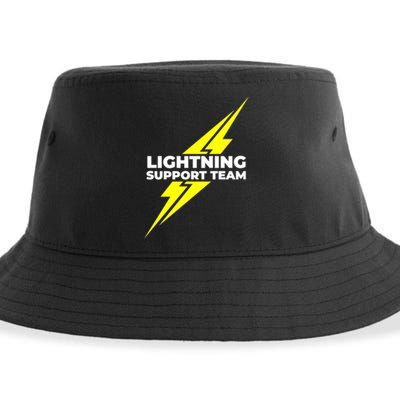 Lightning Support Team Ll Gift Sustainable Bucket Hat