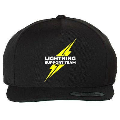 Lightning Support Team Ll Gift Wool Snapback Cap
