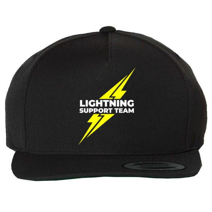 Lightning Support Team Ll Gift Wool Snapback Cap