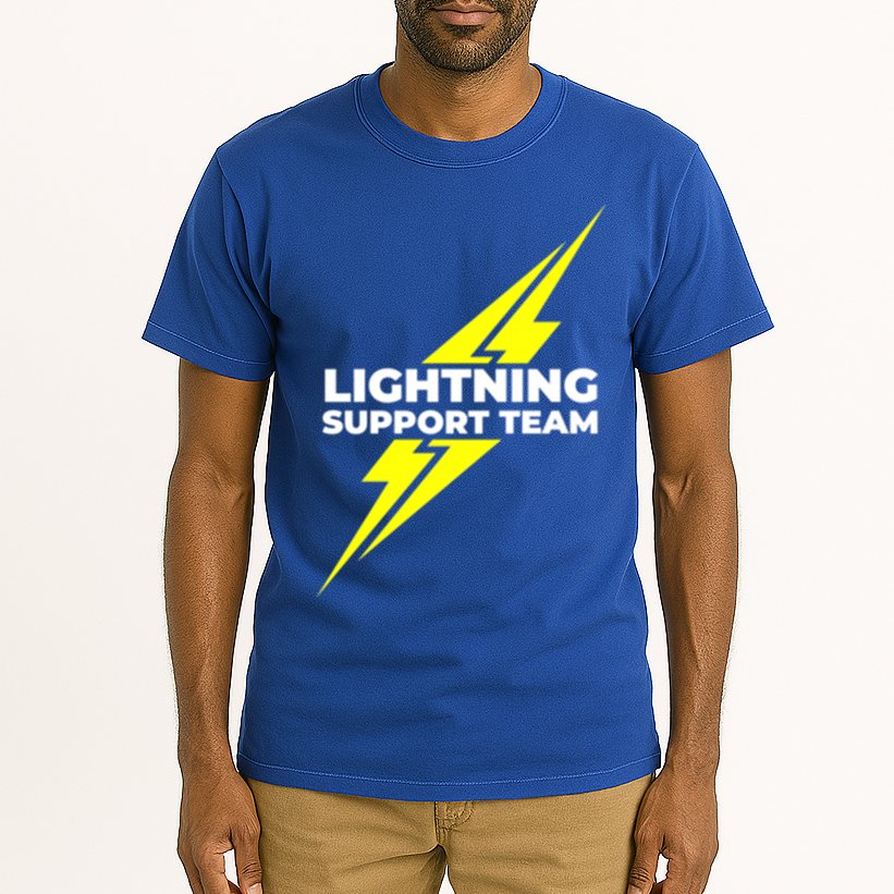 Lightning Support Team Ll Gift Tall T-Shirt