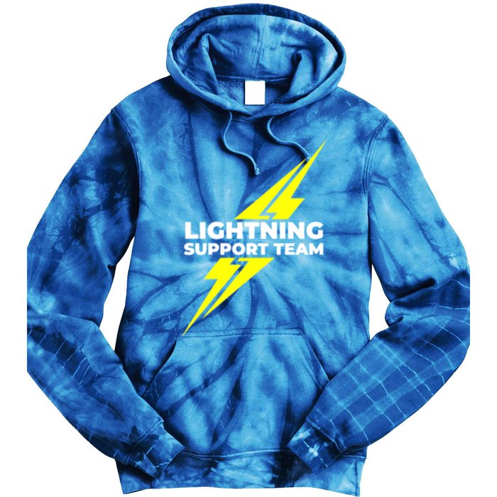 Lightning Support Team Ll Gift Tie Dye Hoodie