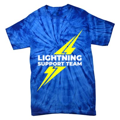 Lightning Support Team Ll Gift Tie-Dye T-Shirt